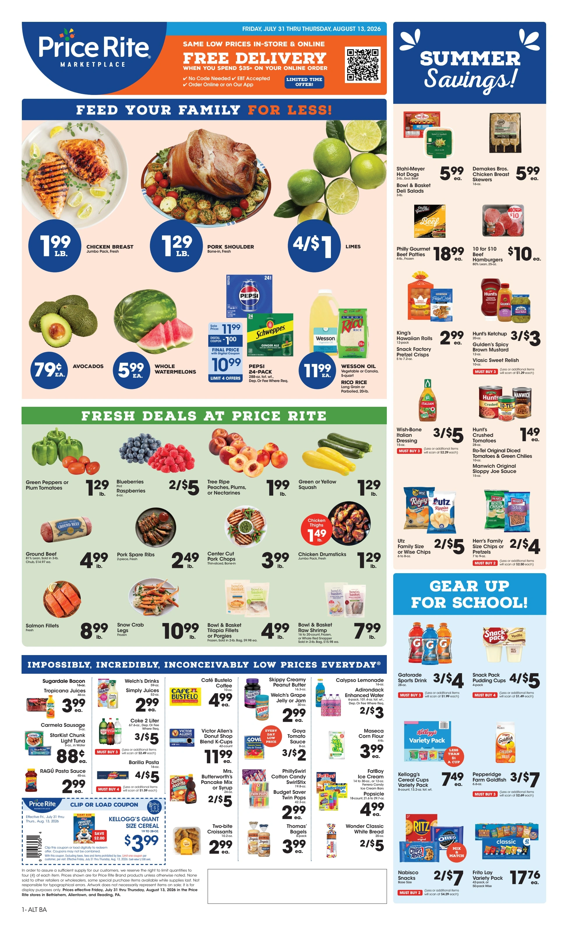 Price Rite Marketplace flyer page 1