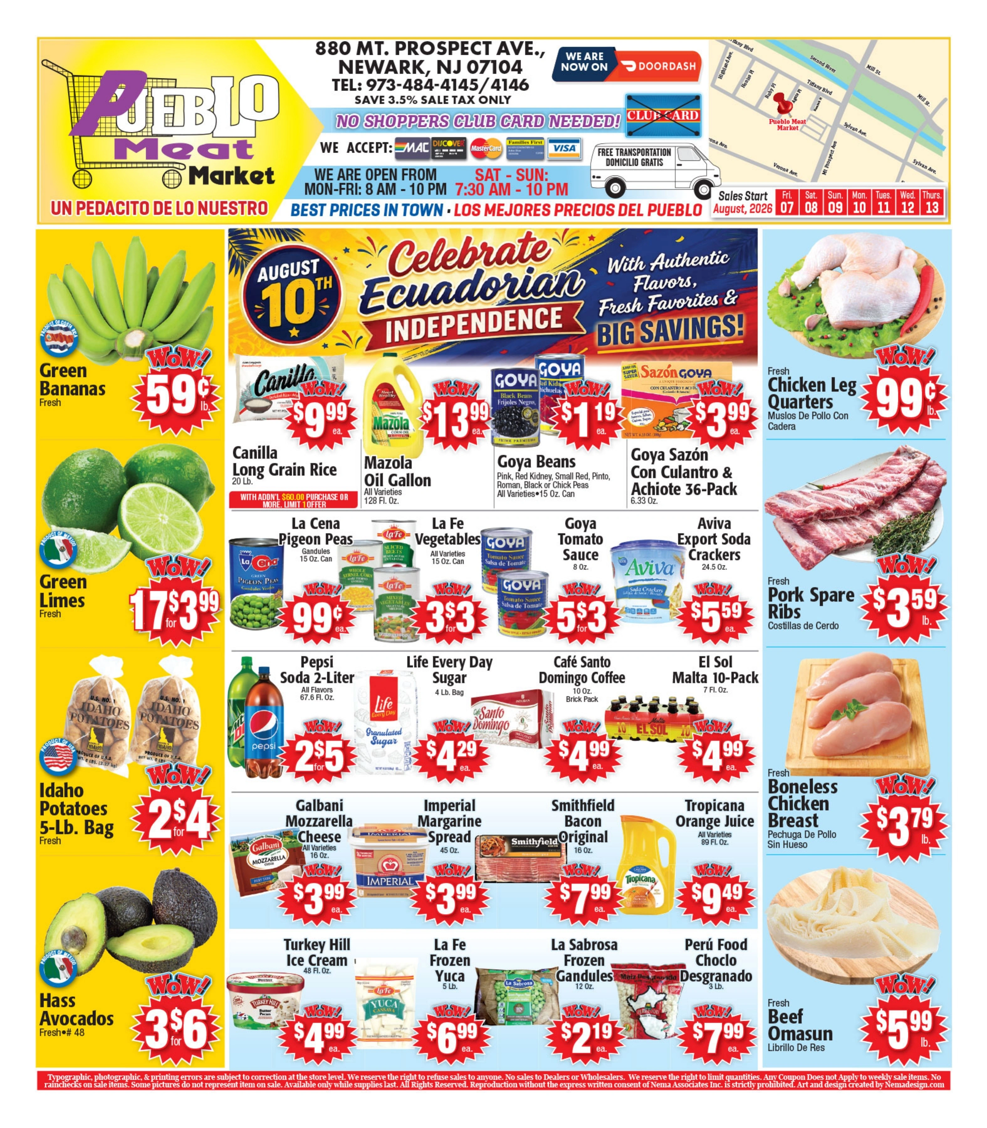 Pueblo Meat Market flyer page 1