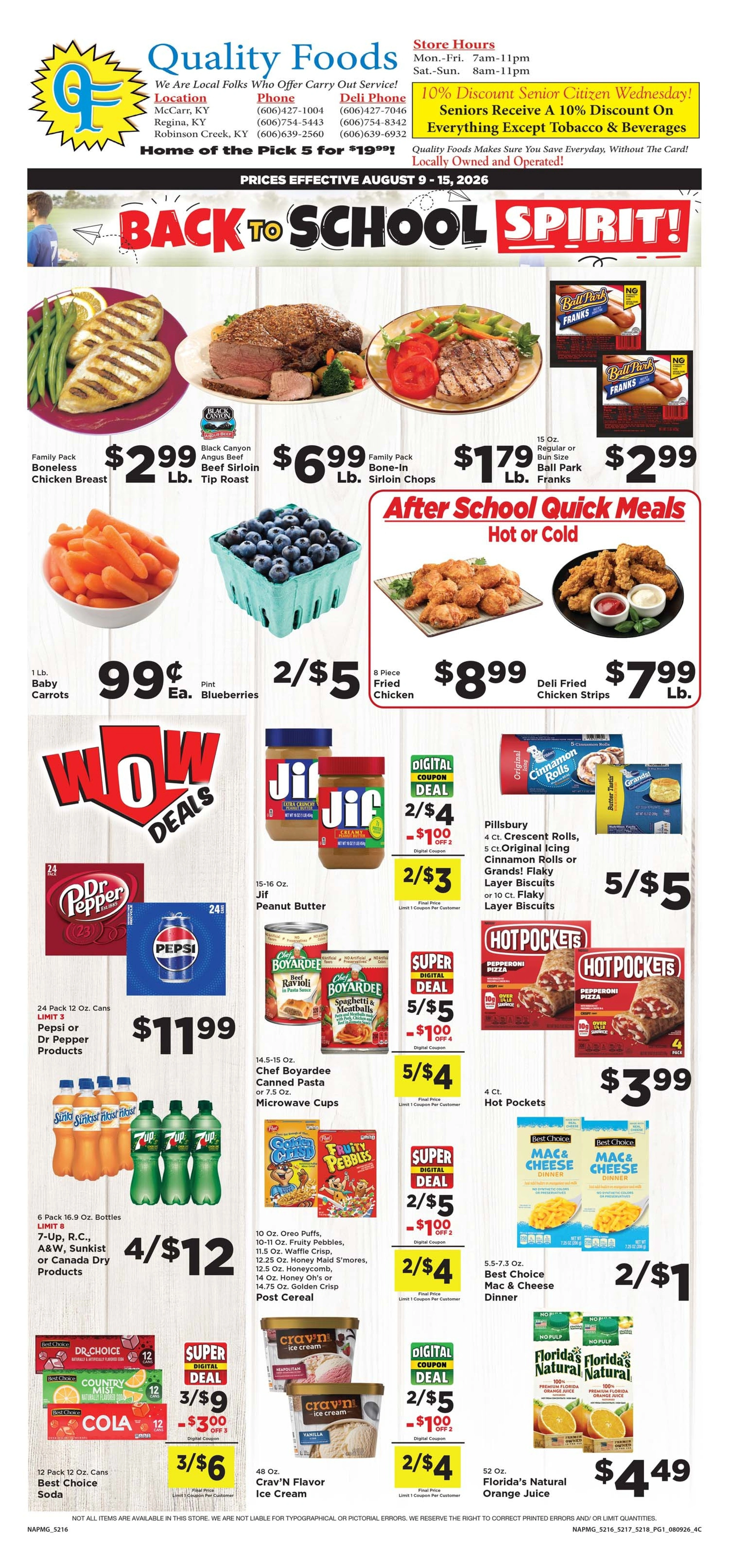 Quality Foods - Buskirk flyer page 1