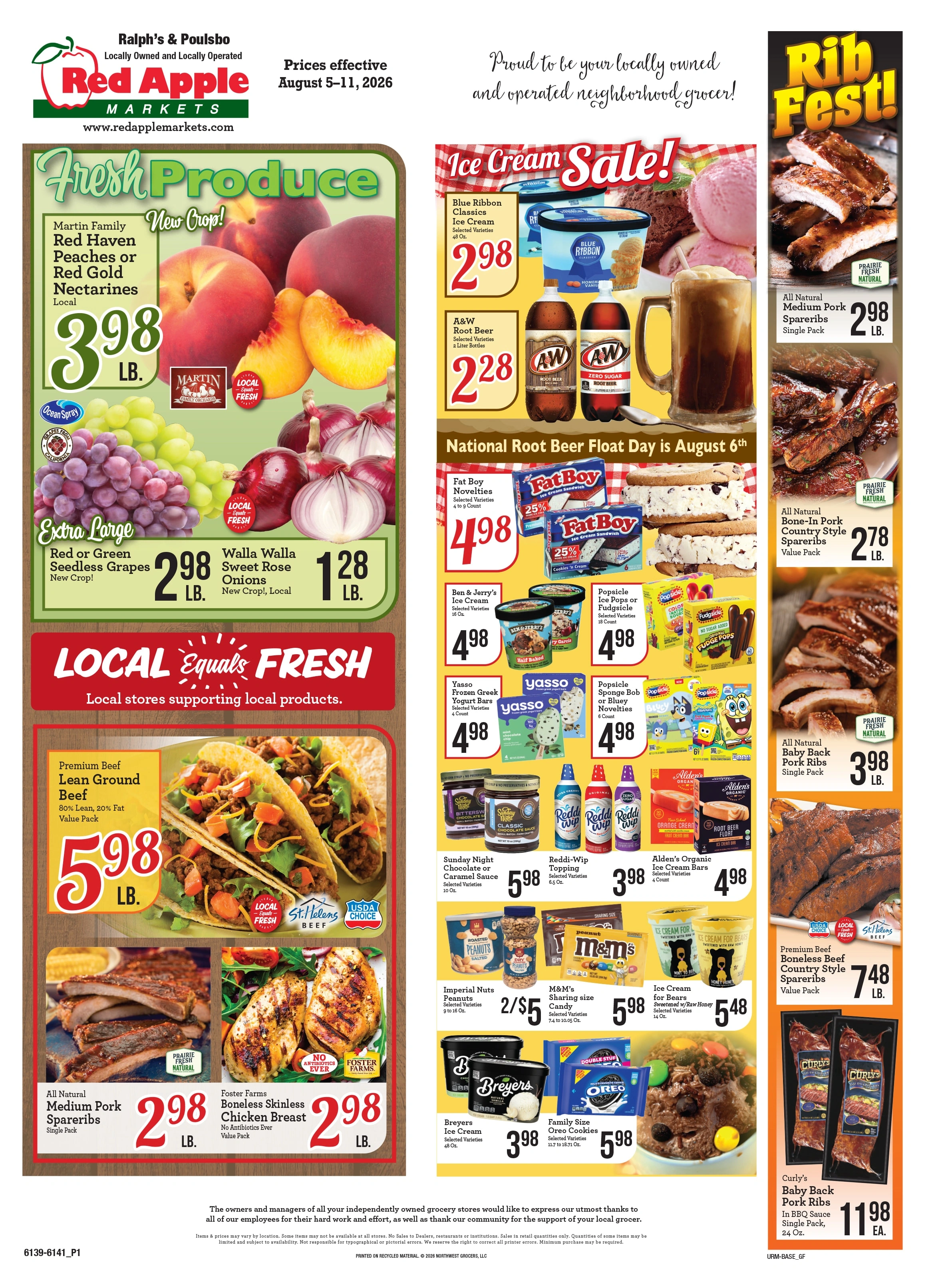 Ralph's and Poulsbo Red Apple Markets flyer page 1