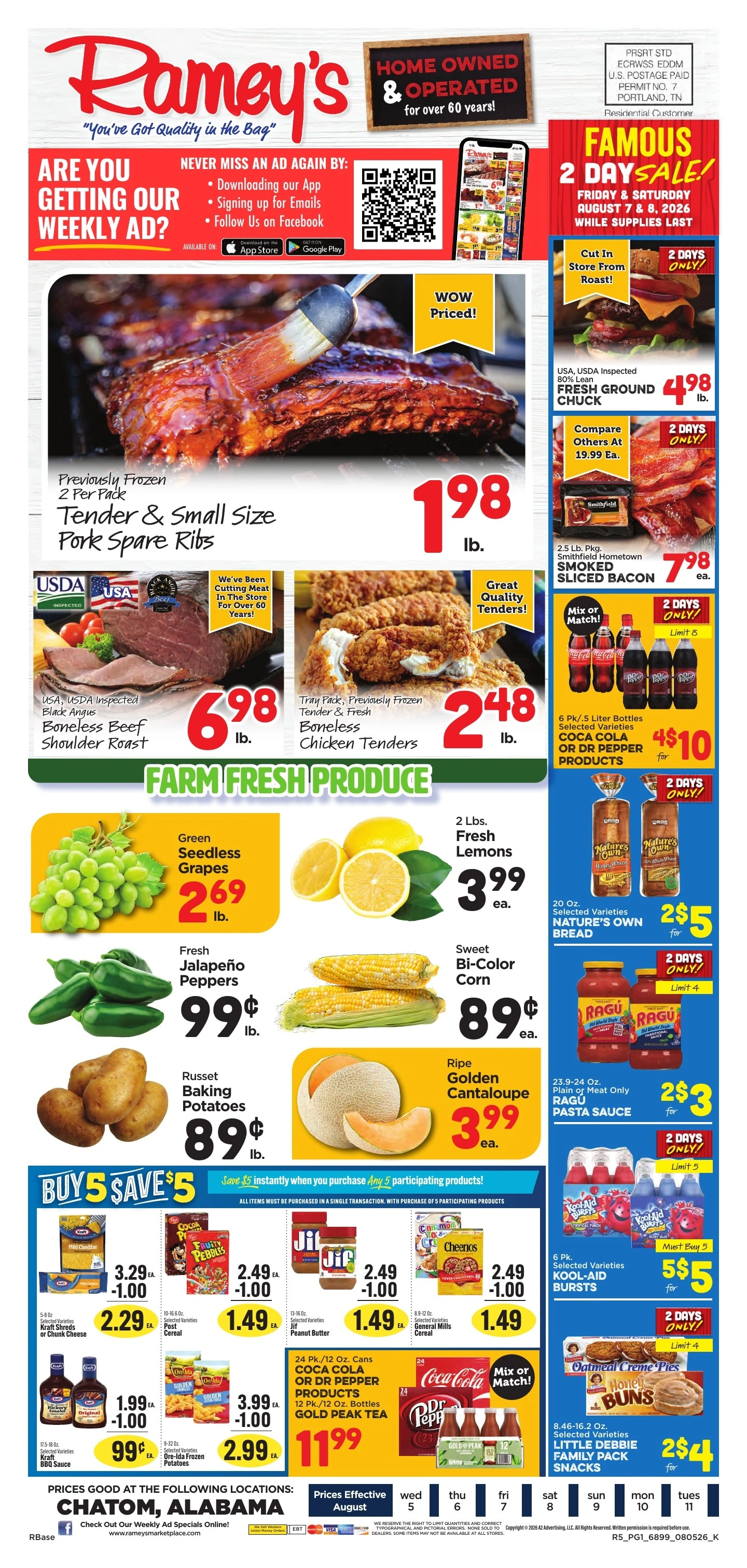 Ramey's Marketplace flyer page 1