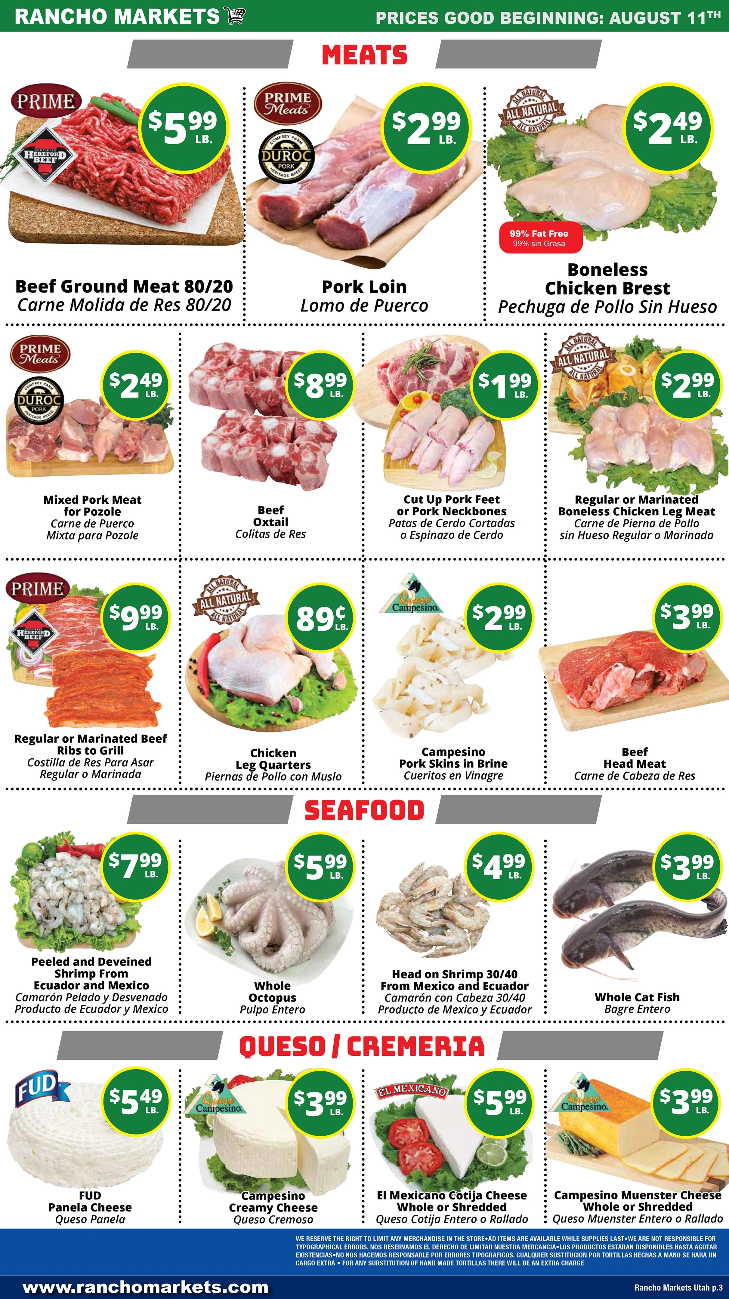 Rancho Markets flyer page 4
