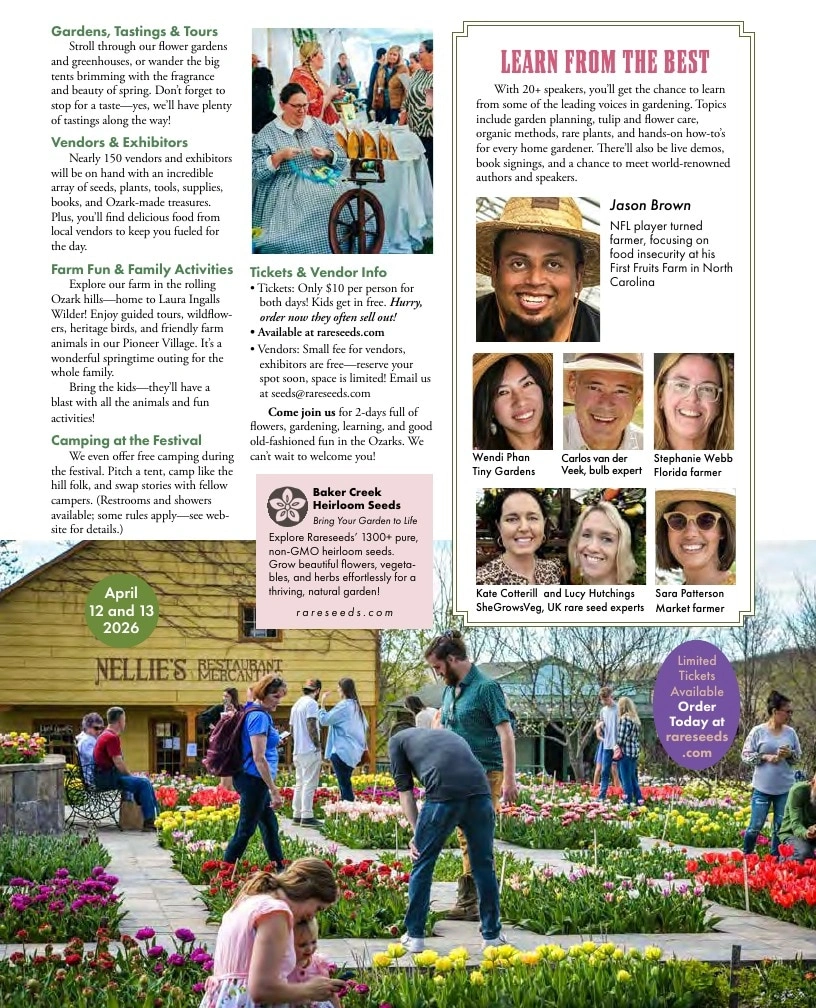Baker Creek Heirloom Seeds flyer page 5