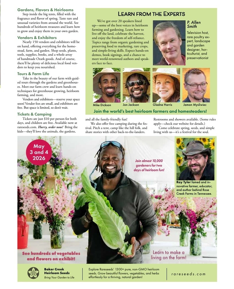 Baker Creek Heirloom Seeds flyer page 7