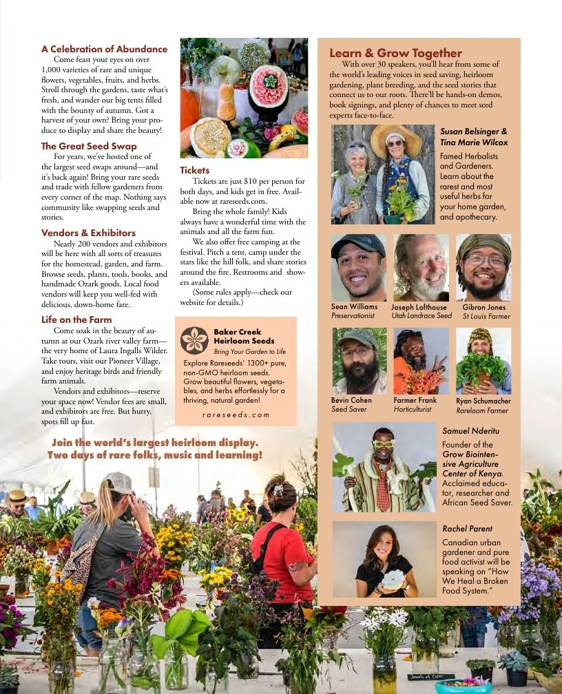 Baker Creek Heirloom Seeds flyer page 9
