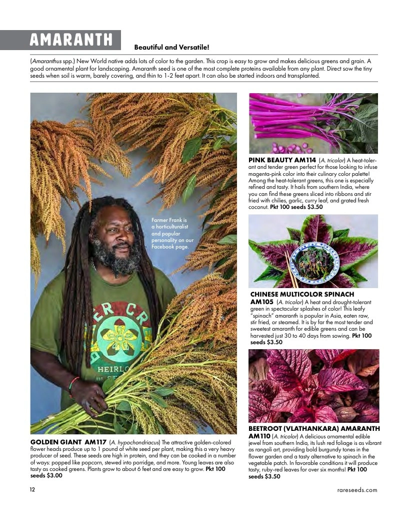 Baker Creek Heirloom Seeds flyer page 12