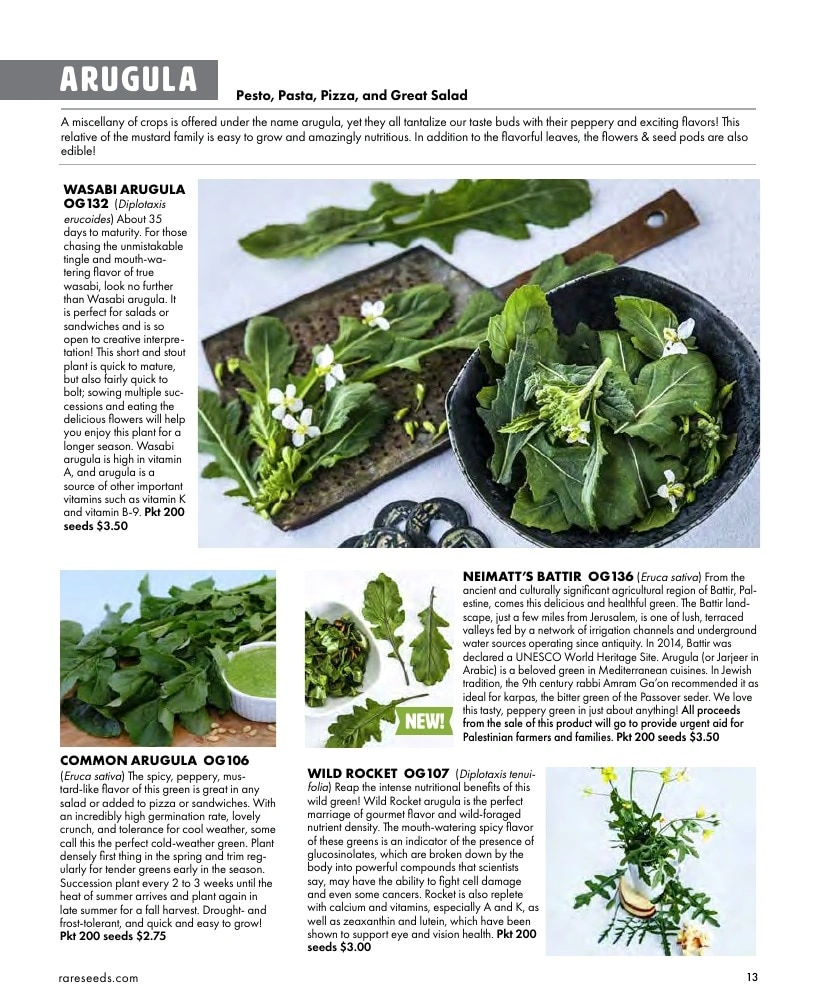 Baker Creek Heirloom Seeds flyer page 13