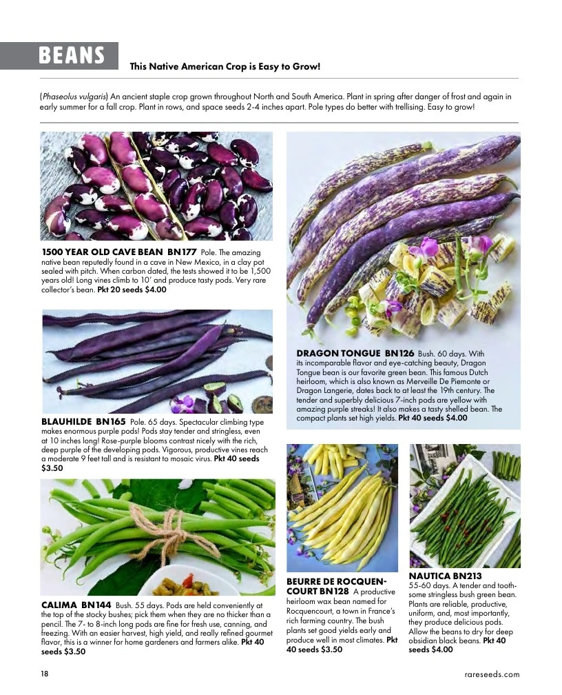Baker Creek Heirloom Seeds flyer page 18