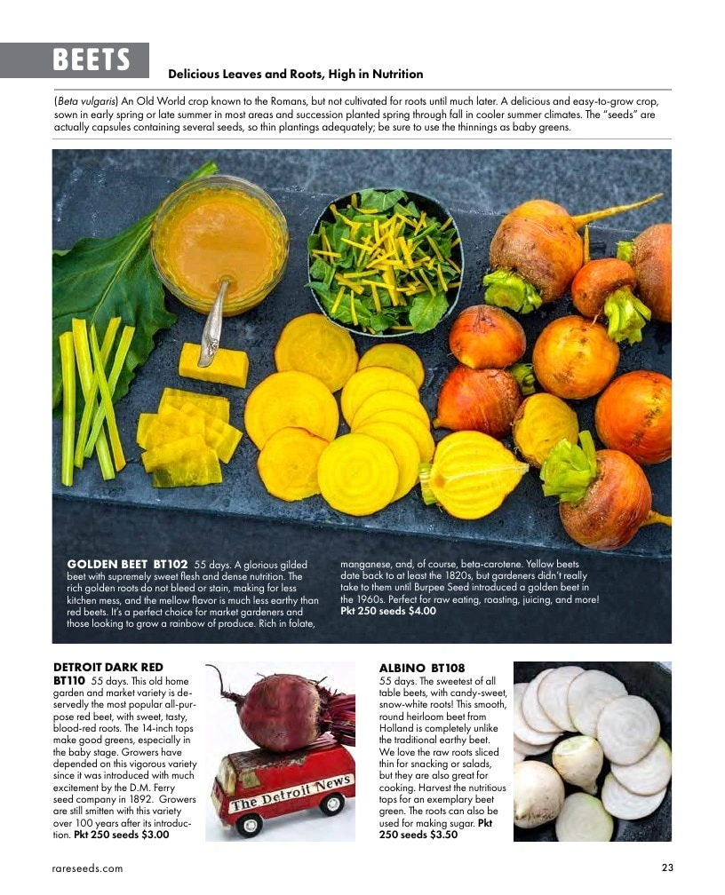 Baker Creek Heirloom Seeds flyer page 23