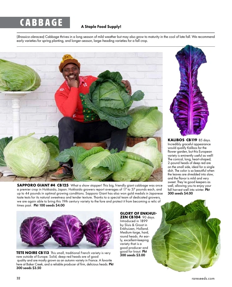 Baker Creek Heirloom Seeds flyer page 32