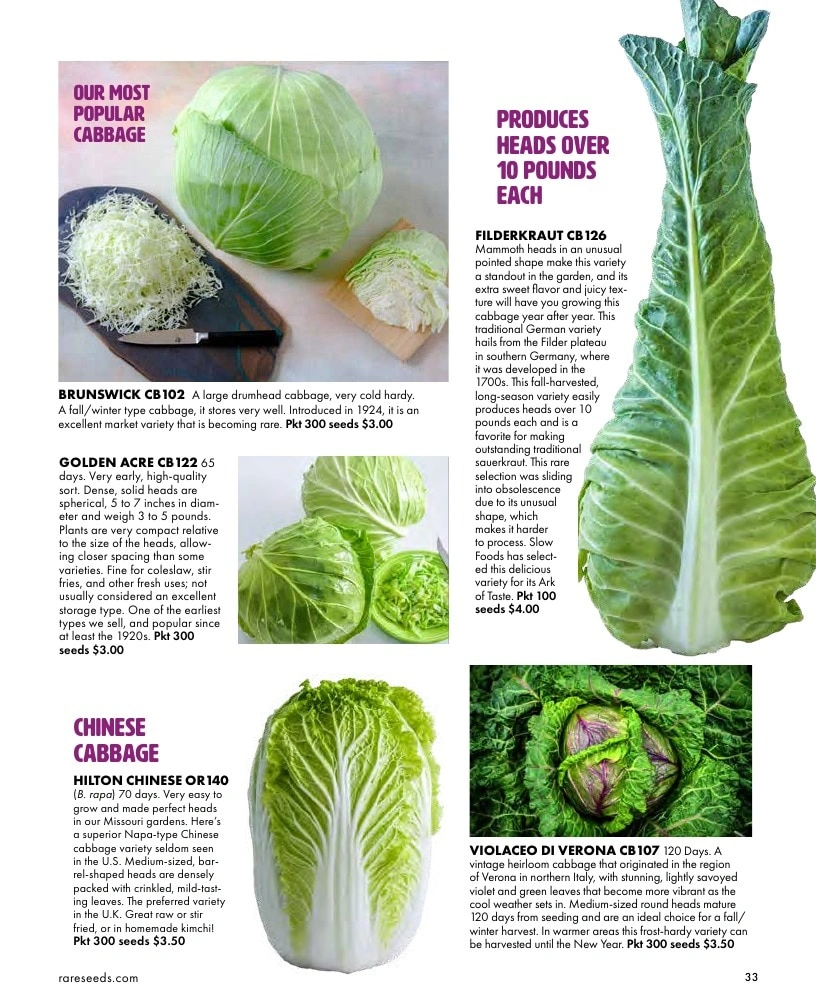 Baker Creek Heirloom Seeds flyer page 33
