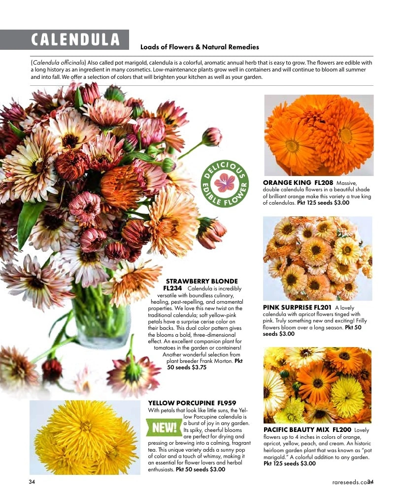 Baker Creek Heirloom Seeds flyer page 34