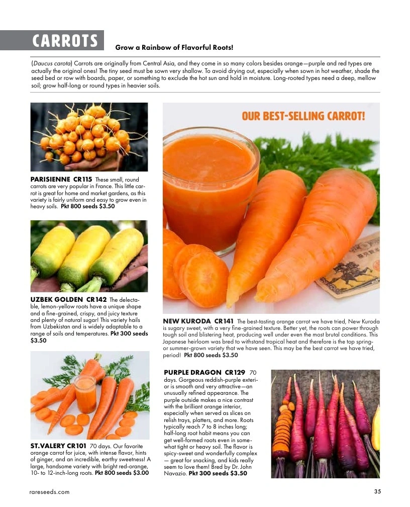 Baker Creek Heirloom Seeds flyer page 35
