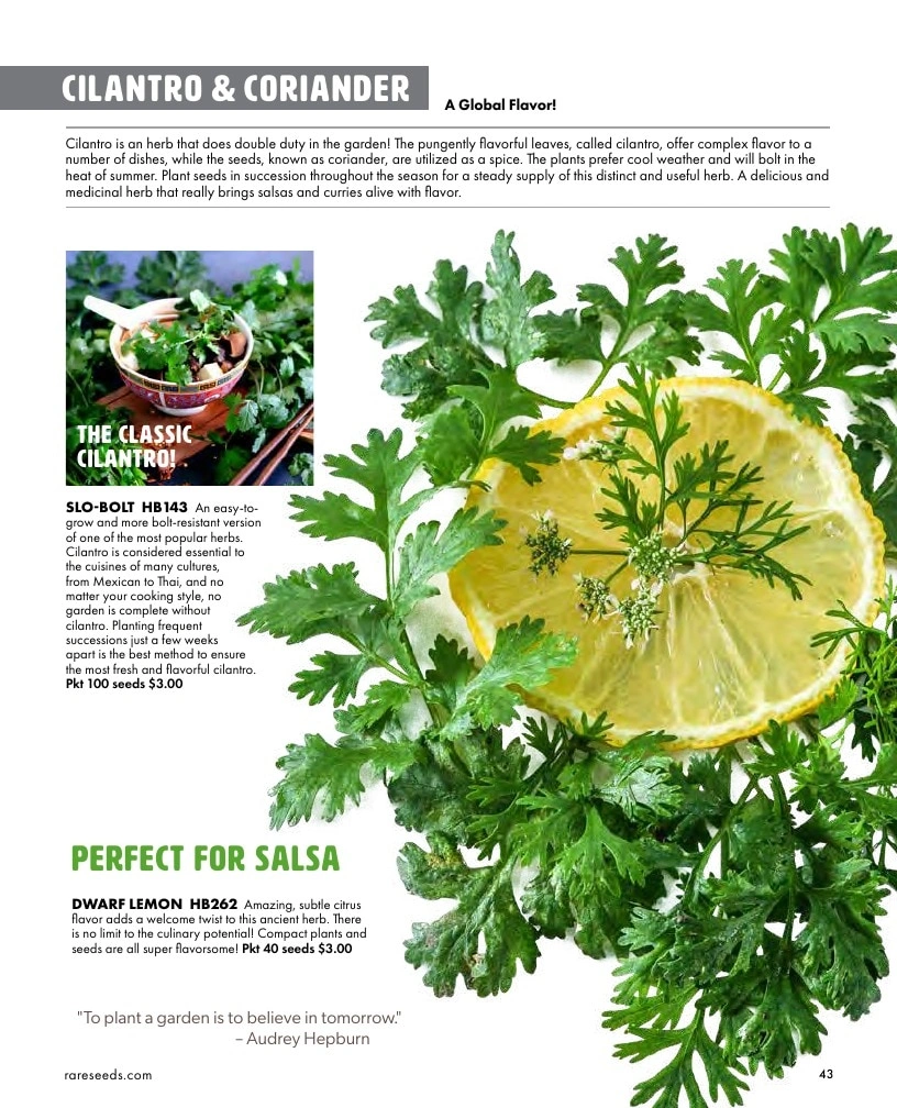 Baker Creek Heirloom Seeds flyer page 43