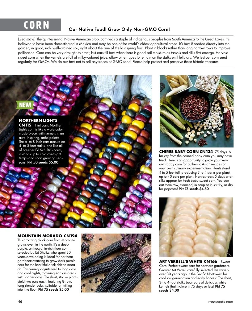 Baker Creek Heirloom Seeds flyer page 46