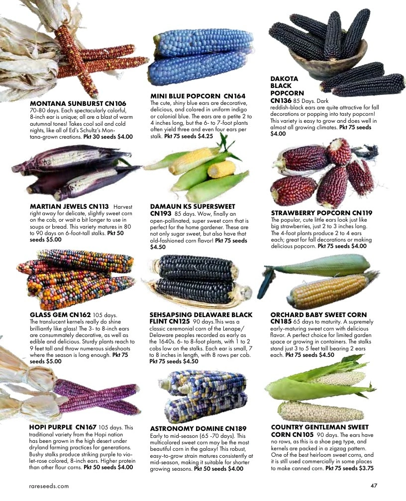 Baker Creek Heirloom Seeds flyer page 47
