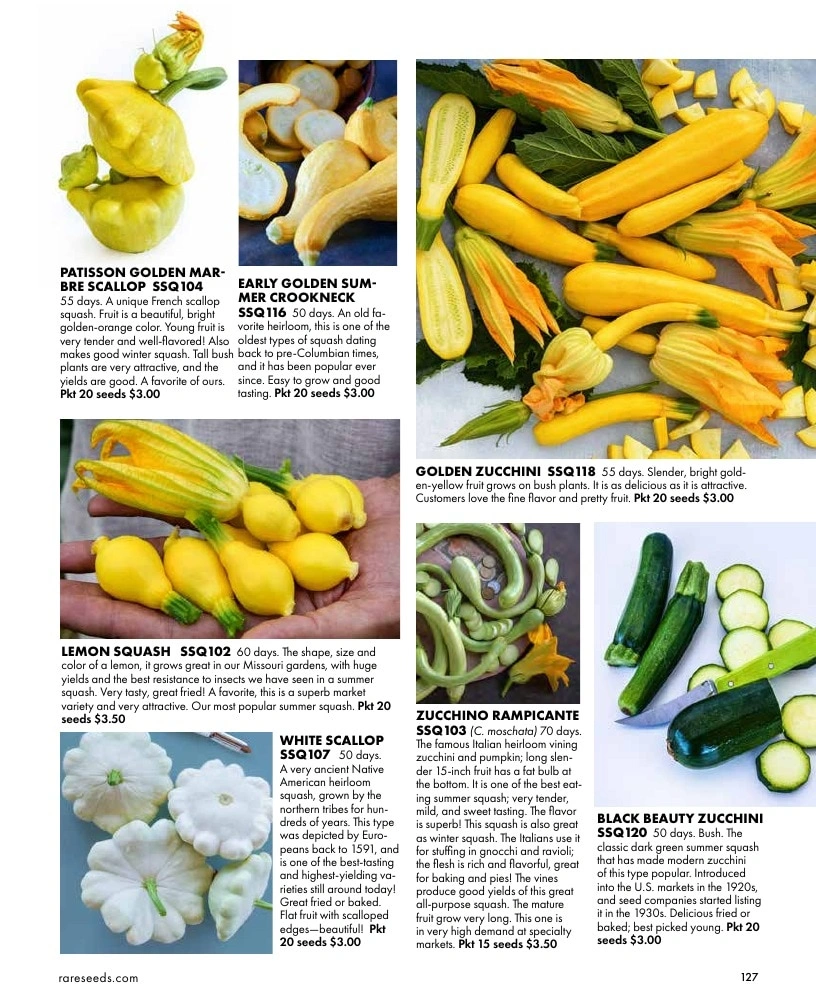Baker Creek Heirloom Seeds flyer page 127