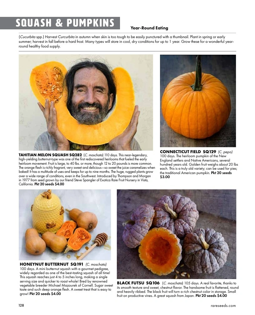 Baker Creek Heirloom Seeds flyer page 128