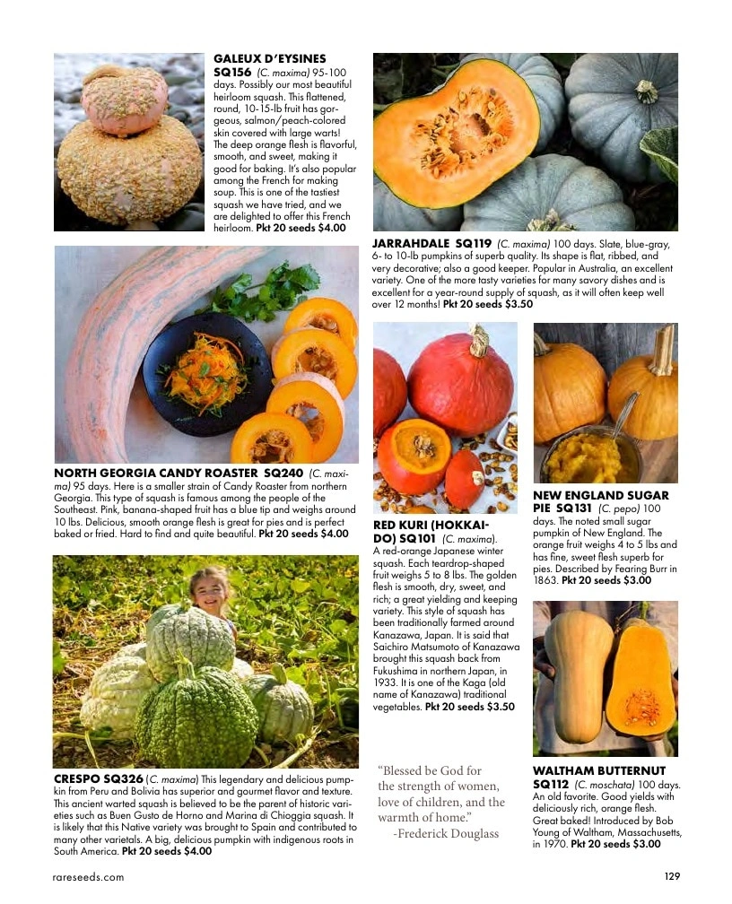 Baker Creek Heirloom Seeds flyer page 129