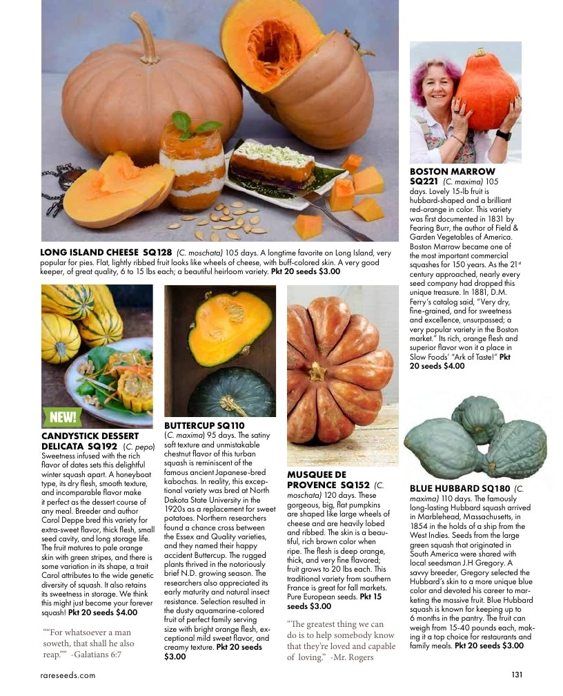 Baker Creek Heirloom Seeds flyer page 131