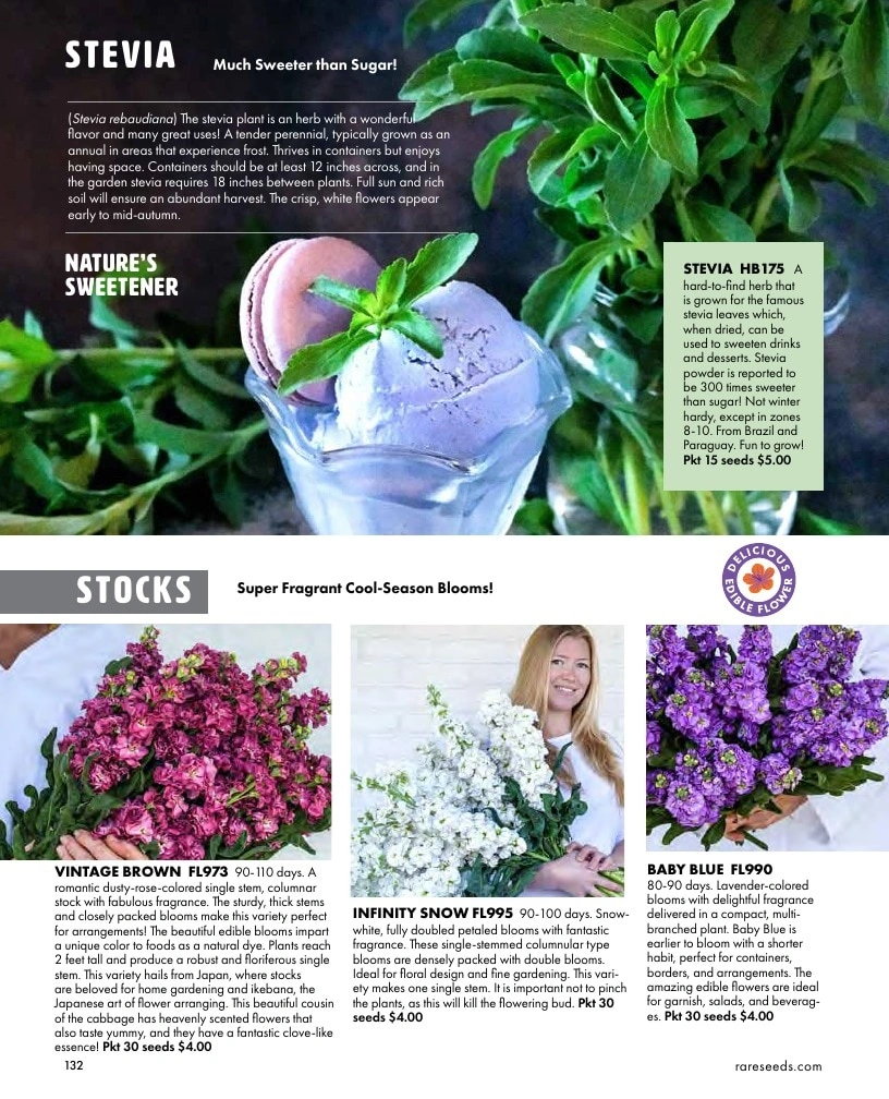 Baker Creek Heirloom Seeds flyer page 132