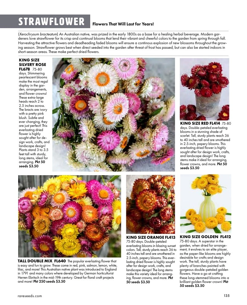 Baker Creek Heirloom Seeds flyer page 135
