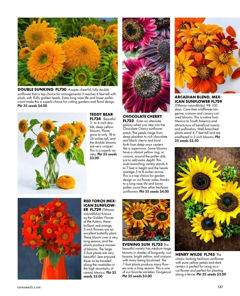 Baker Creek Heirloom Seeds flyer page 137
