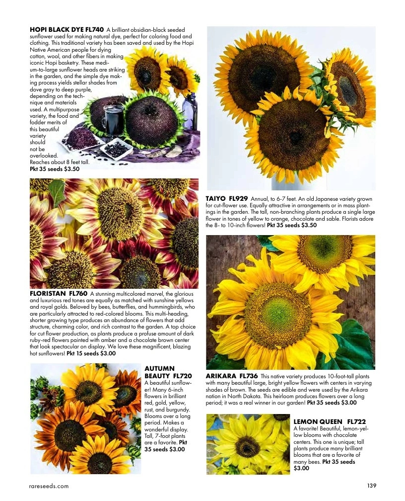 Baker Creek Heirloom Seeds flyer page 139
