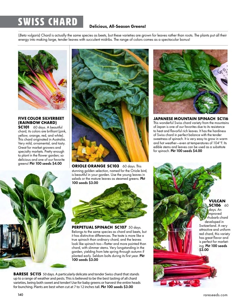 Baker Creek Heirloom Seeds flyer page 140