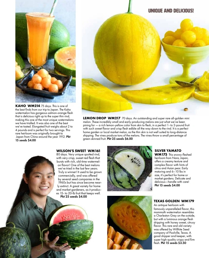 Baker Creek Heirloom Seeds flyer page 155