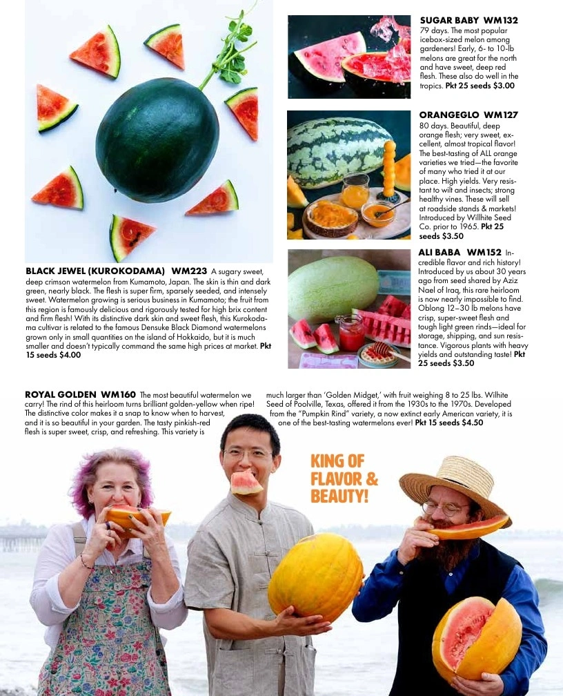 Baker Creek Heirloom Seeds flyer page 156