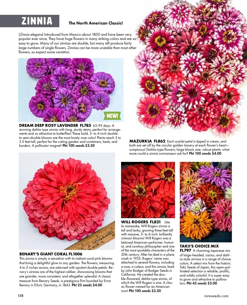 Baker Creek Heirloom Seeds flyer page 158