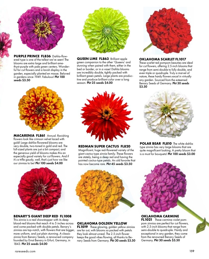 Baker Creek Heirloom Seeds flyer page 159