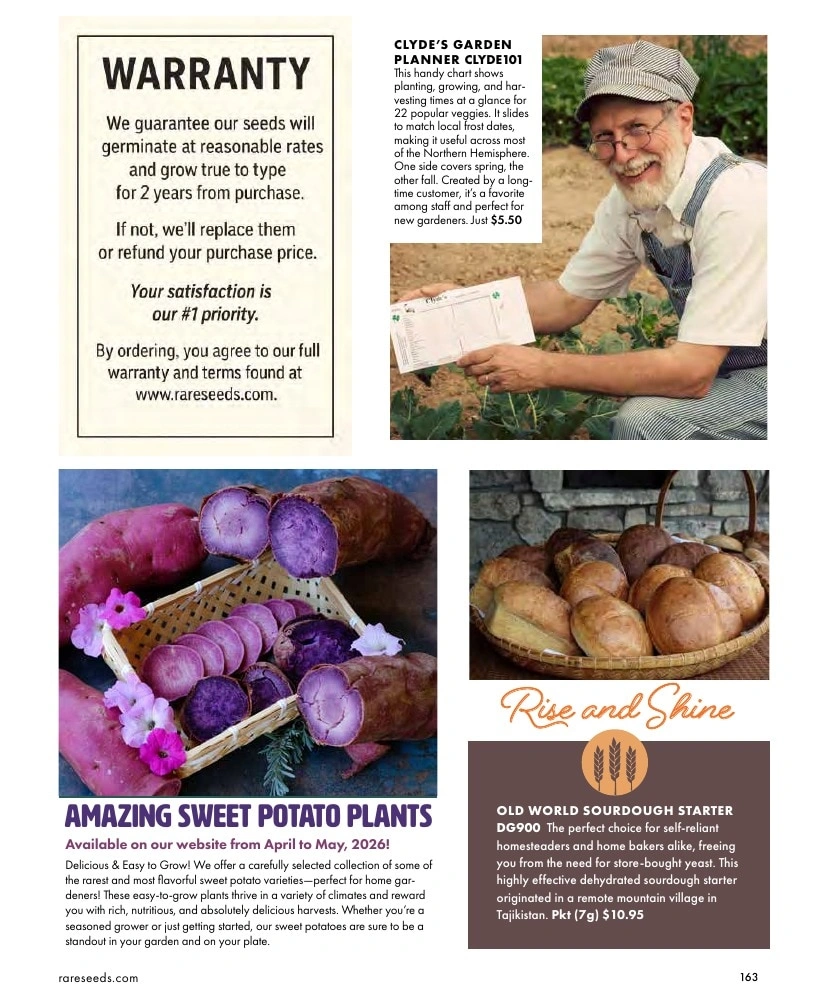 Baker Creek Heirloom Seeds flyer page 163