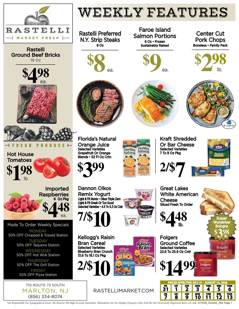 Rastelli Market Fresh flyer page 1