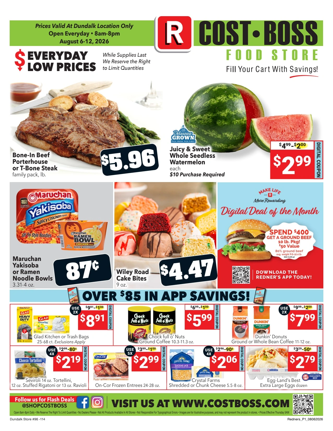Redner's Markets flyer page 1