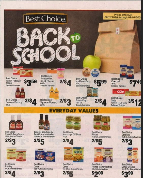 Red's Hometown Market flyer page 1