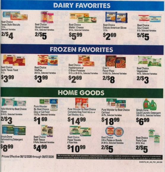 Red's Hometown Market flyer page 2