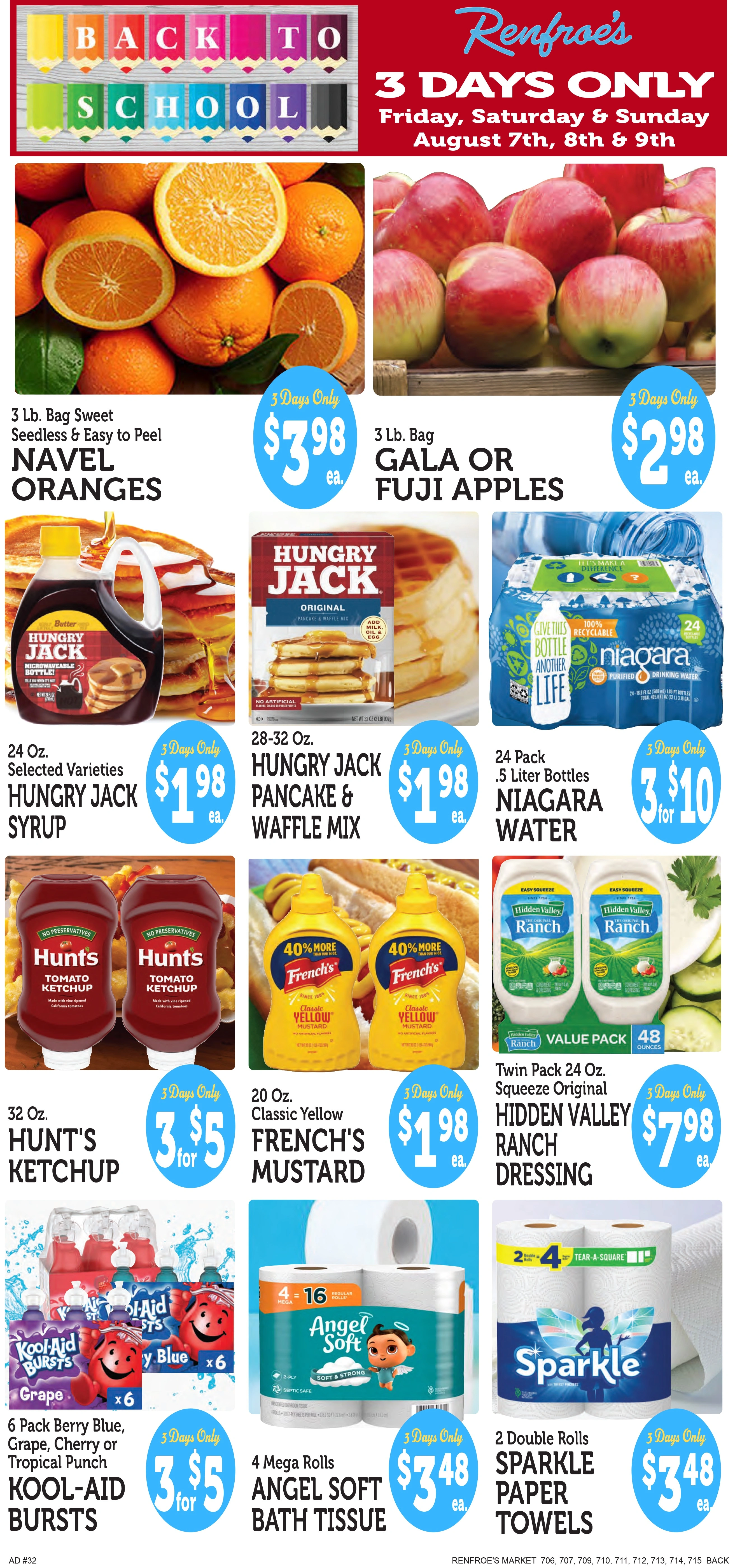 Renfroe's Market flyer page 2