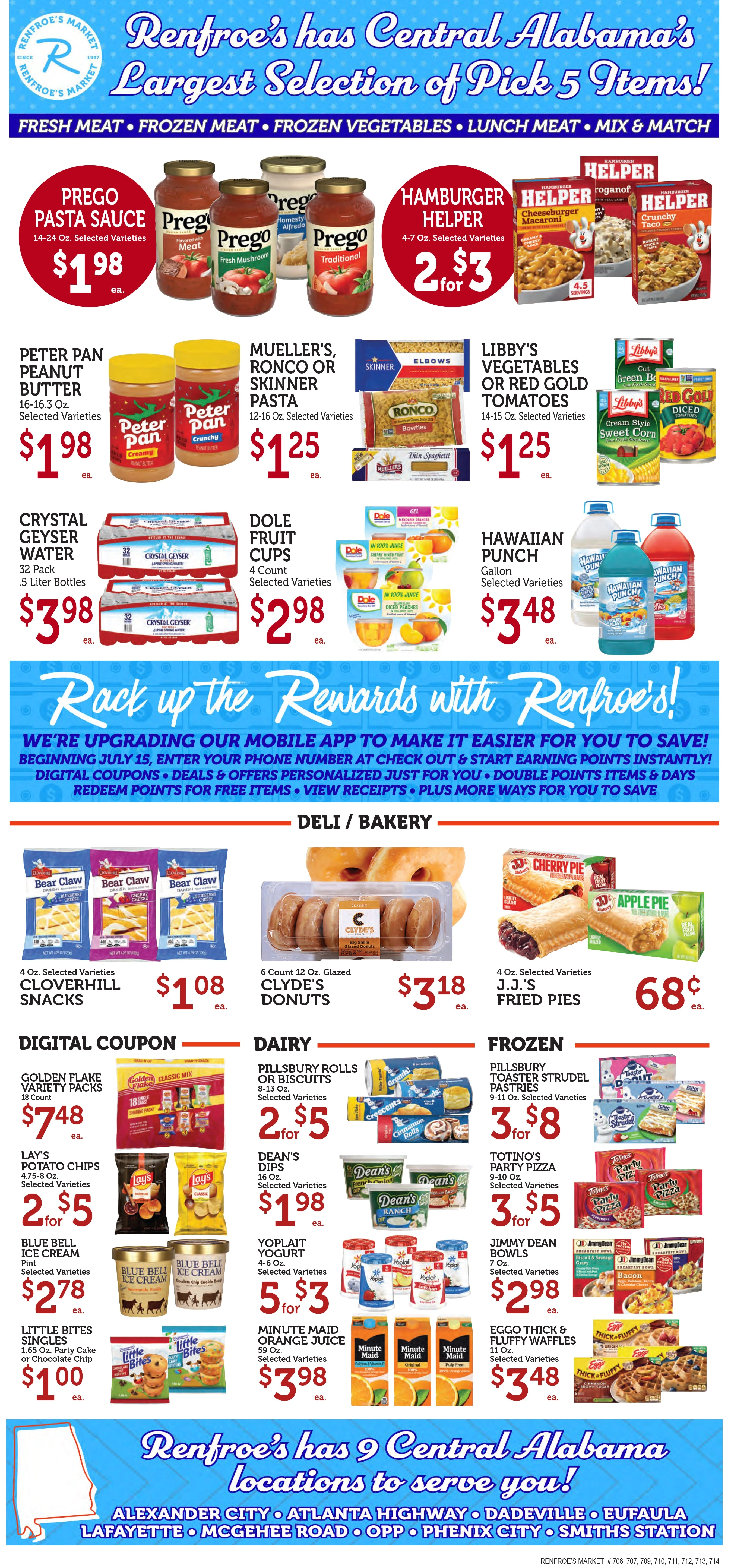 Renfroe's Market flyer page 2
