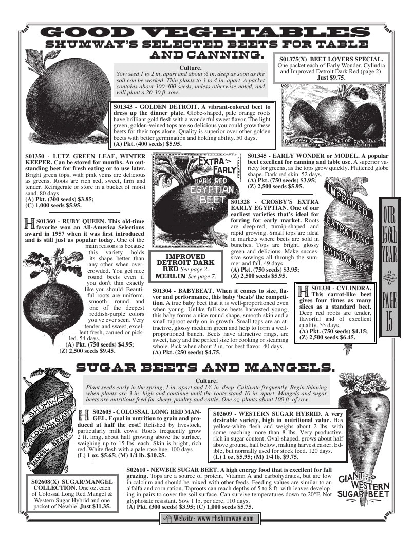 R.H. Shumway flyer page 15