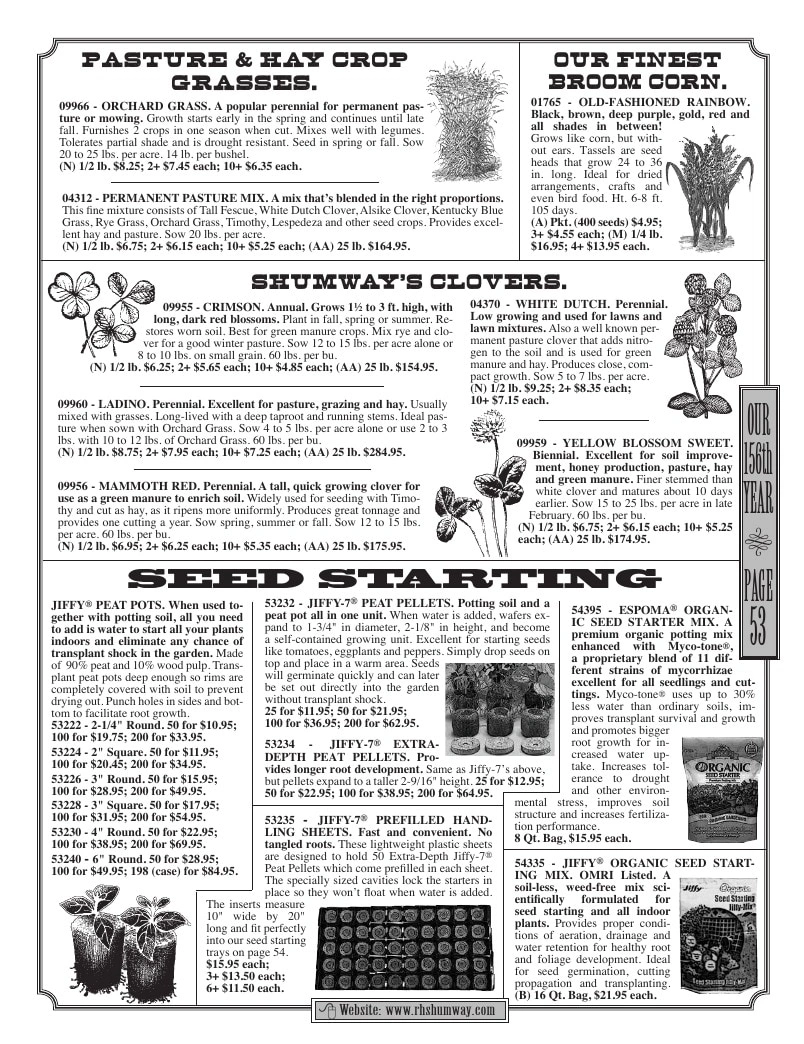 R.H. Shumway flyer page 53