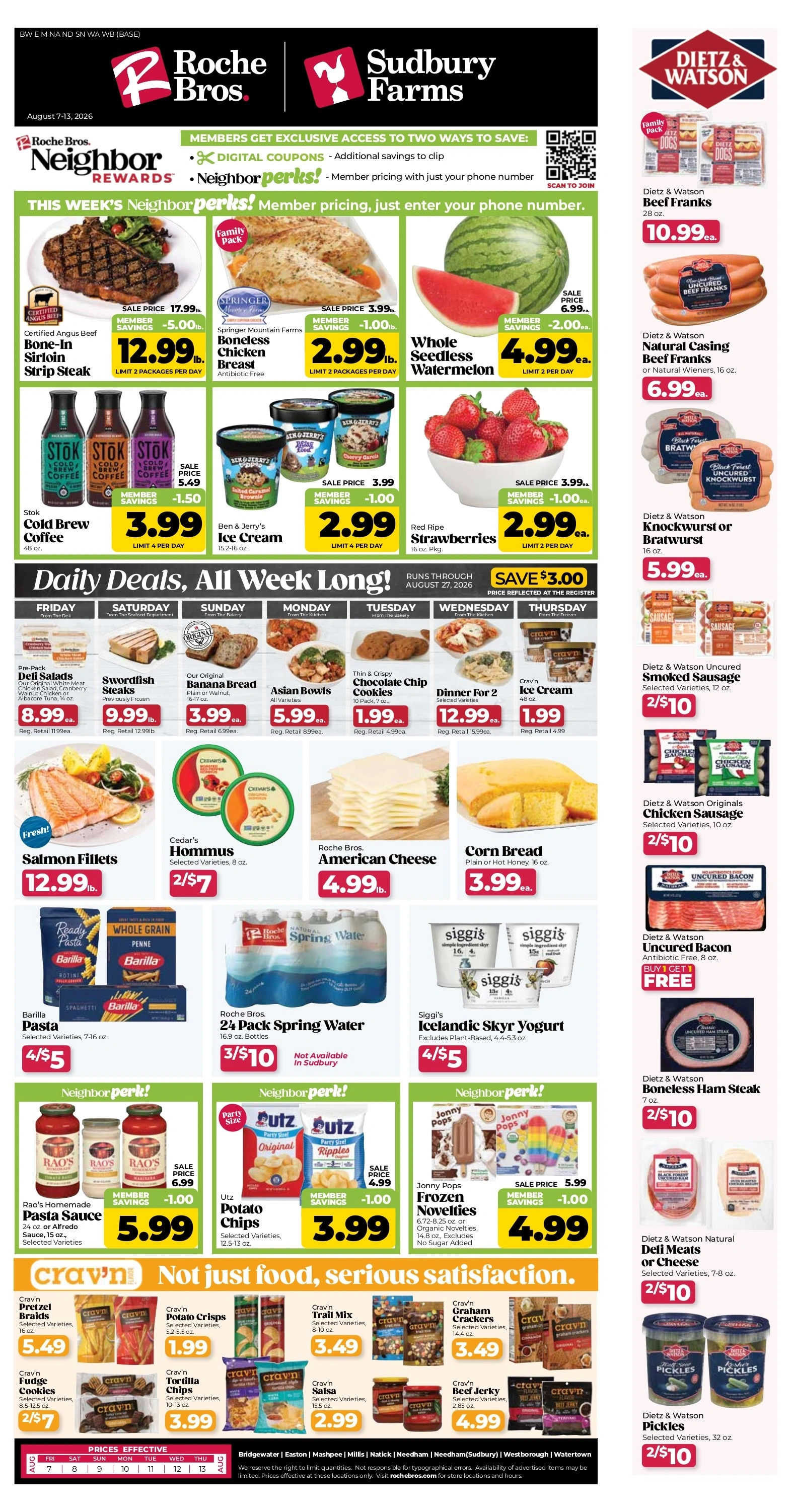 Roche Bros. flyer page 1