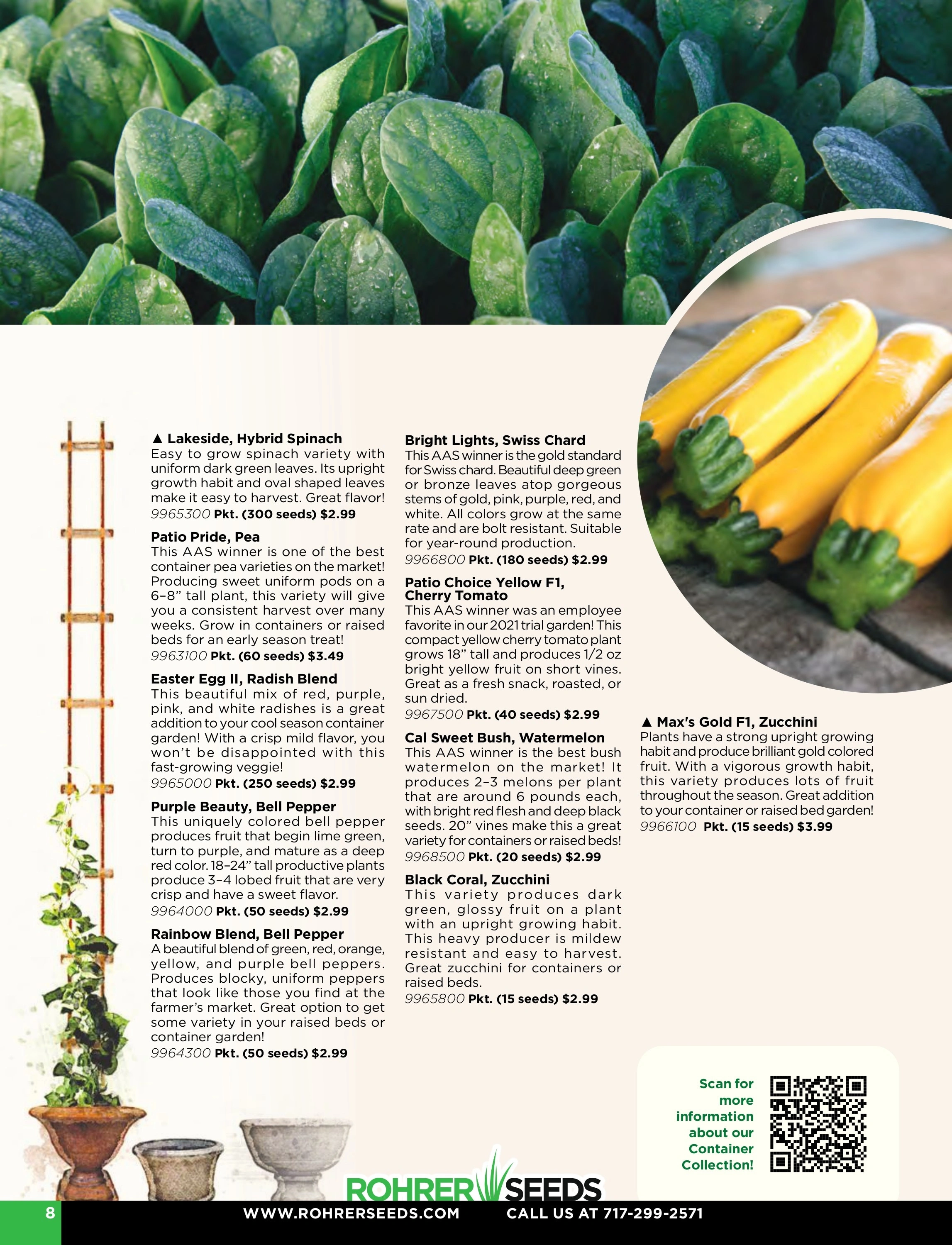 Rohrer Seeds flyer page 8