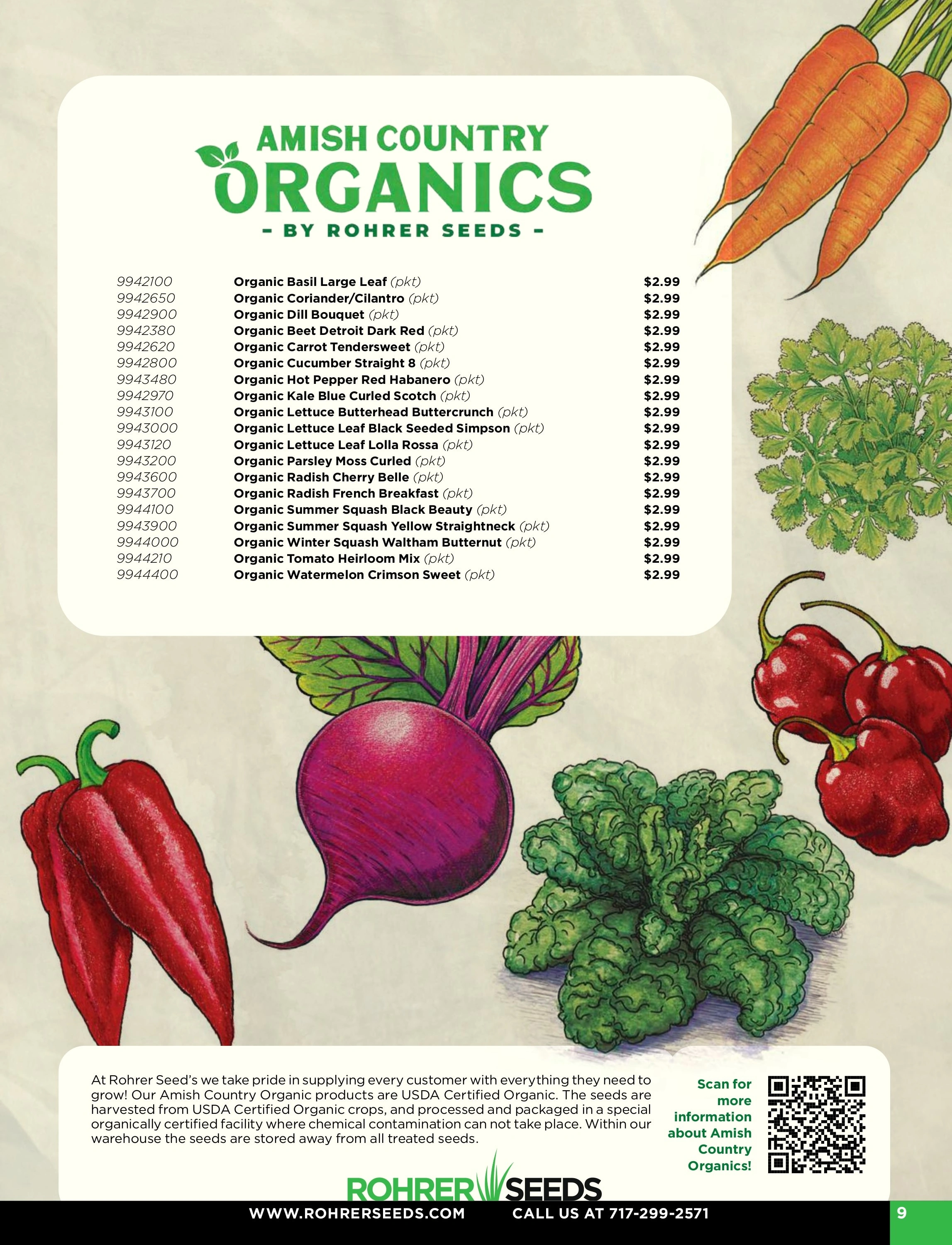 Rohrer Seeds flyer page 9