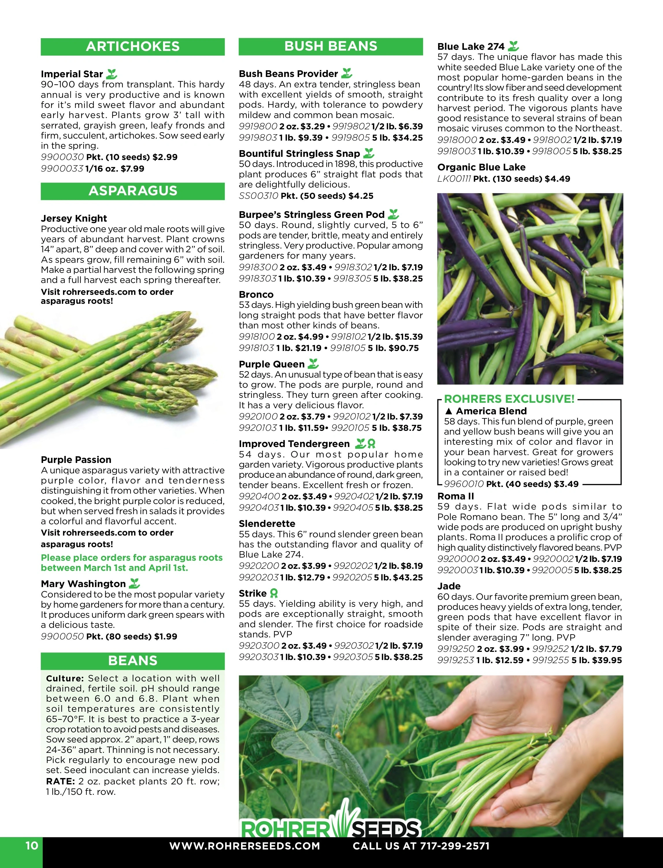 Rohrer Seeds flyer page 10