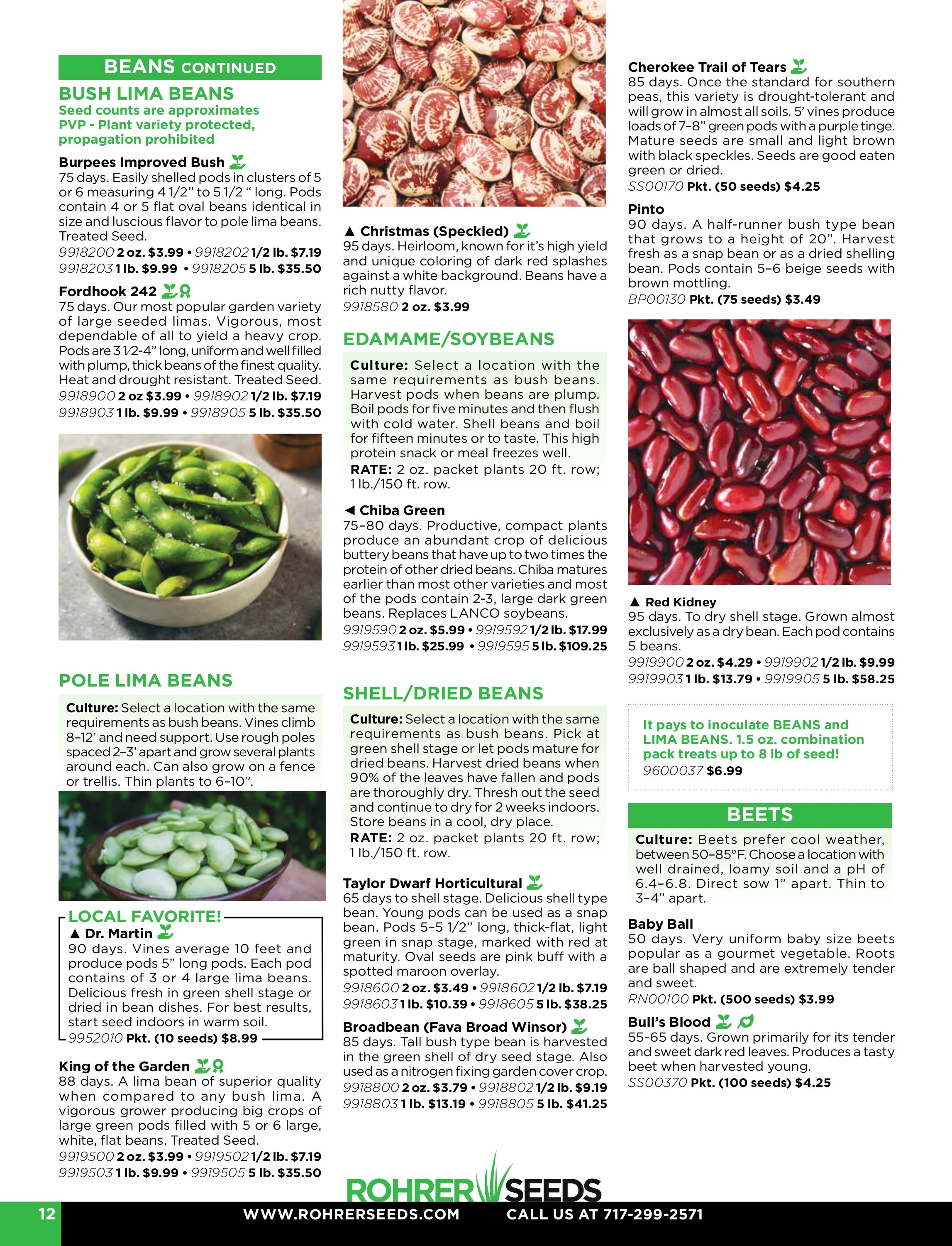 Rohrer Seeds flyer page 12