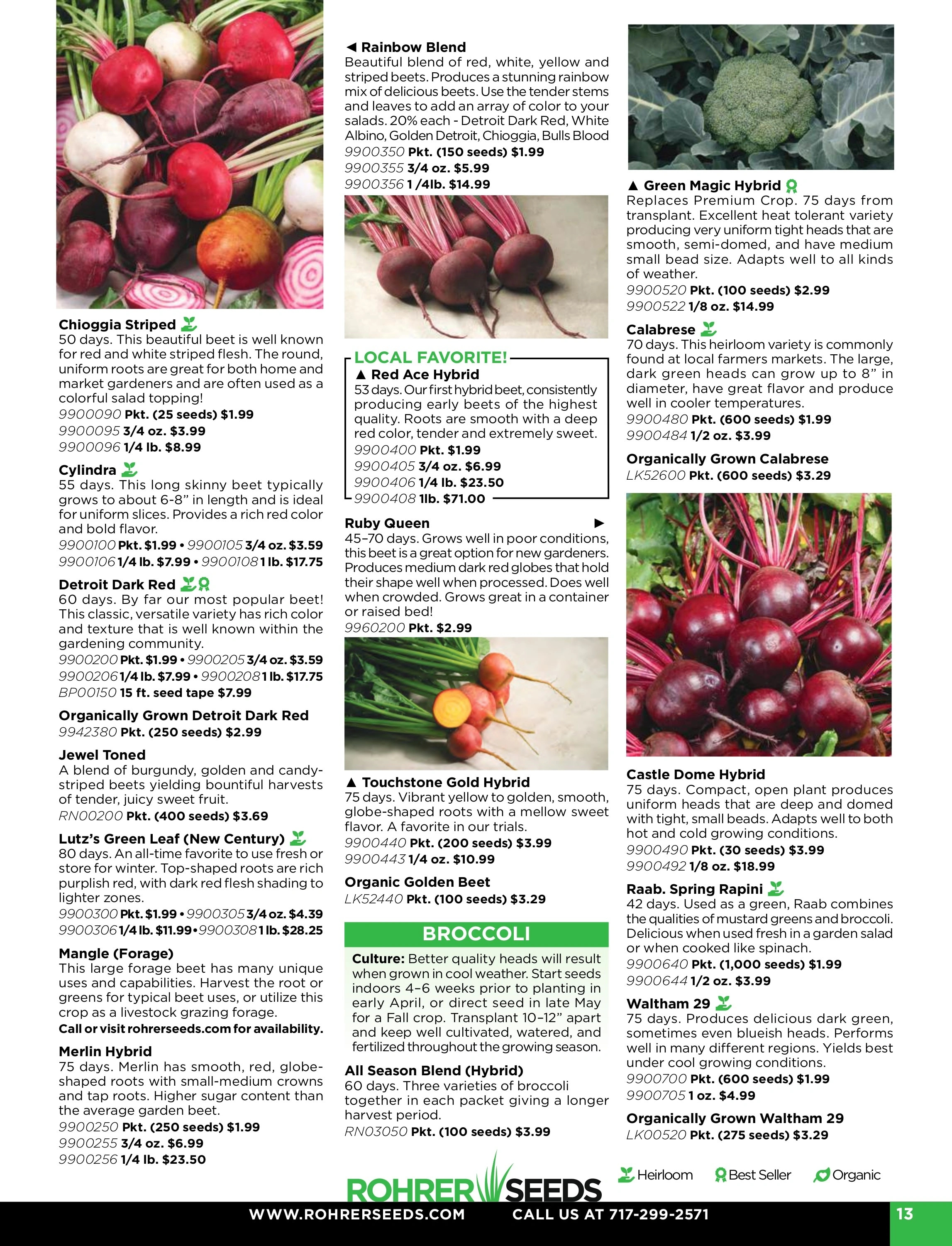 Rohrer Seeds flyer page 13