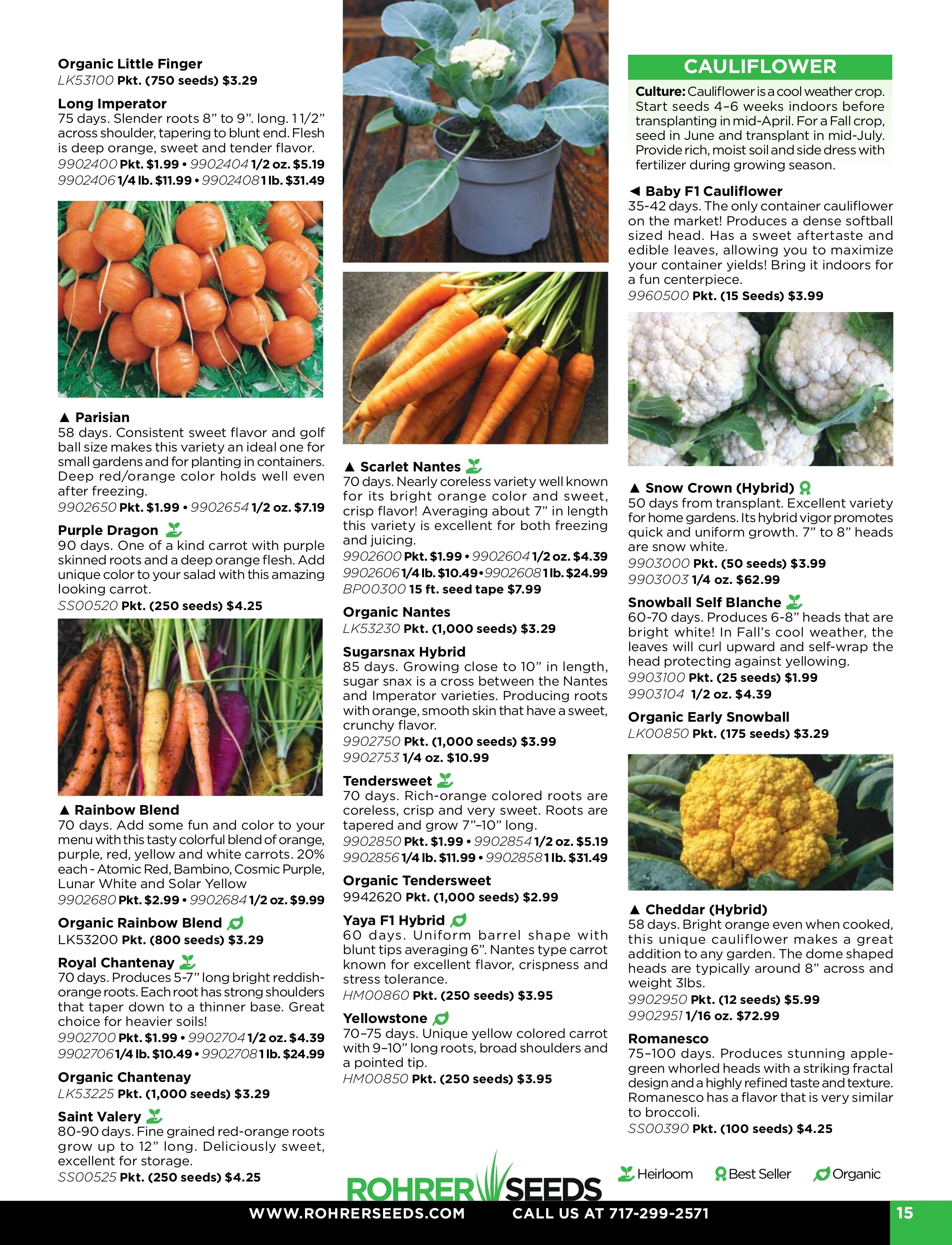 Rohrer Seeds flyer page 15