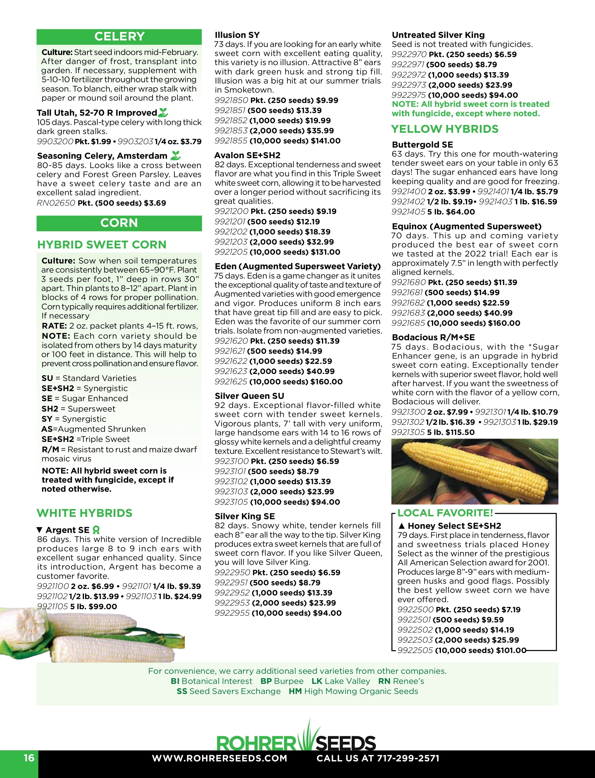 Rohrer Seeds flyer page 16